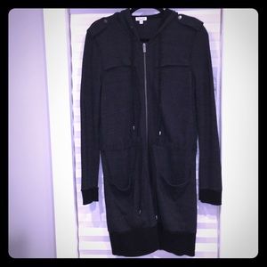 Black jacket with hood